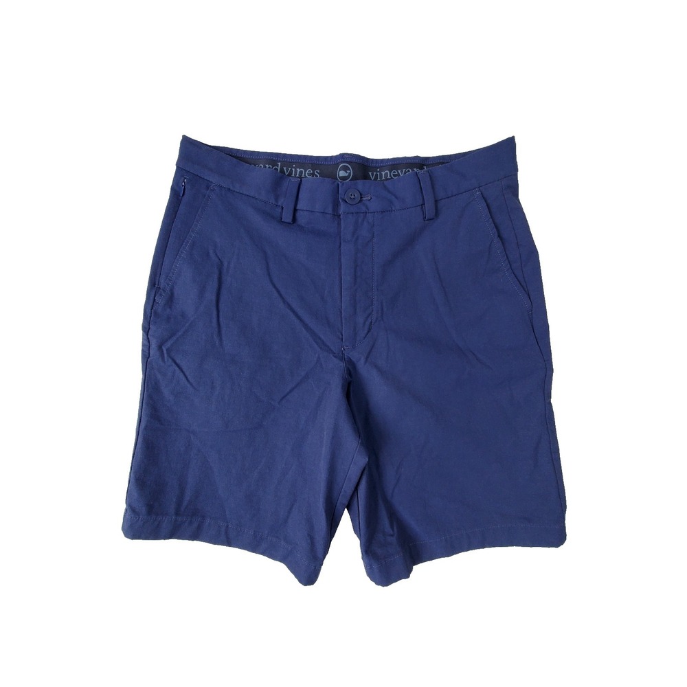 Vineyard Vines Men's Blue Chino Shorts Size 30 Flat Front Stretch Casual